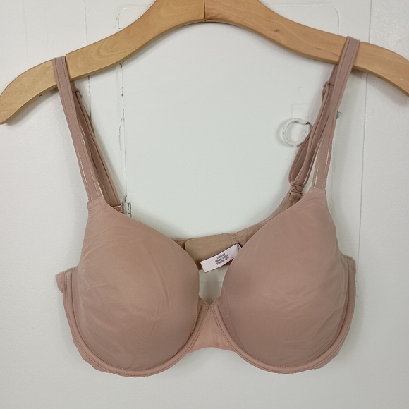 Victoria Secrets Bra 34DD Black Nude Lined Perfect Coverage Soft Logo - Picture 13 of 13